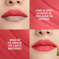 Lakmé 9To5 Powerplay Priming Matte Lipstick, Lasts 16Hrs, Peachy Affair, 3.6G