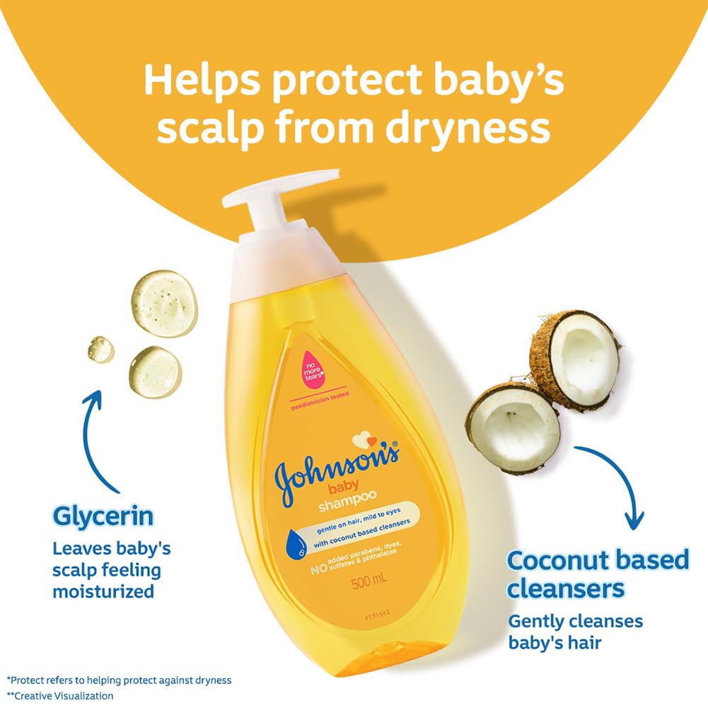 Johnson's Baby No More Tears Baby Shampoo, 500ml
