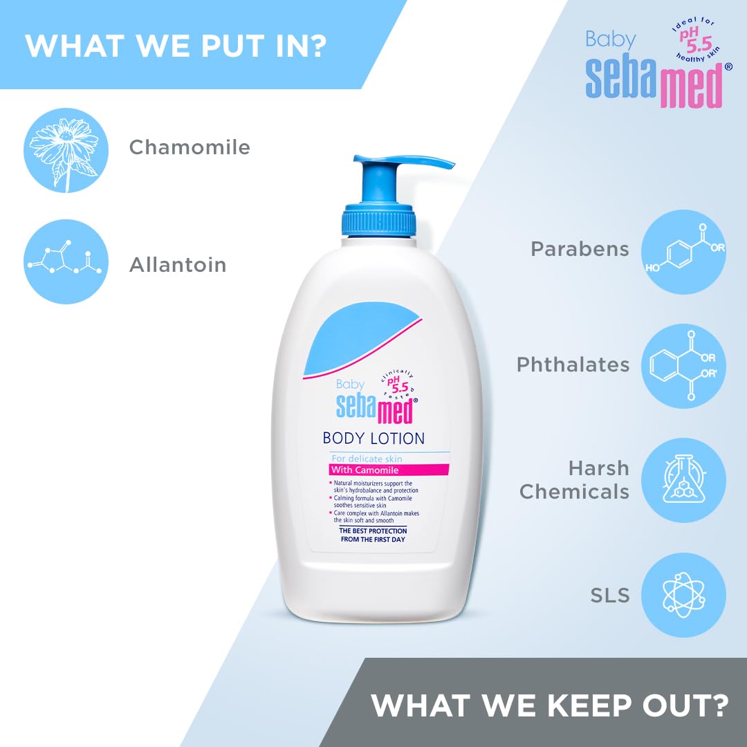SebaMed Baby Body Lotion, For All Skin Types, 400 ml