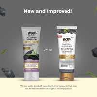 WOW Skin Science Wow Activated Charcoal Infused With Activated Charcoal Beads No Parabens & Sulphate Face Wash (100Ml)