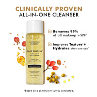 Conscious Chemist Makeup Remover Oil Cleanser|130 Ml|Face Wash, Cleanser Oily Skin, Makeup Remover. Men & Women. Removes Waterproof Makeup, Spf & Impurities. Soft & Glowing Skin - Daily Dissolve