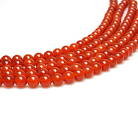 MJDCB 7A Natural Darker Red Agate Gemstone Loose Beads Round 8mm Crystal Energy Stone Healing Power for Jewelry Making