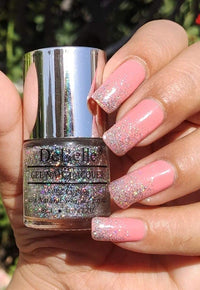 DeBelle Gel Nail Polish Shimmer Top Coat (Holo Shimmer Transparent Nail Paint)|Non UV - Gel Finish |Chip Resistant | Seaweed Enriched Formula| Long Lasting|Cruelty and Toxic Free| 8ml