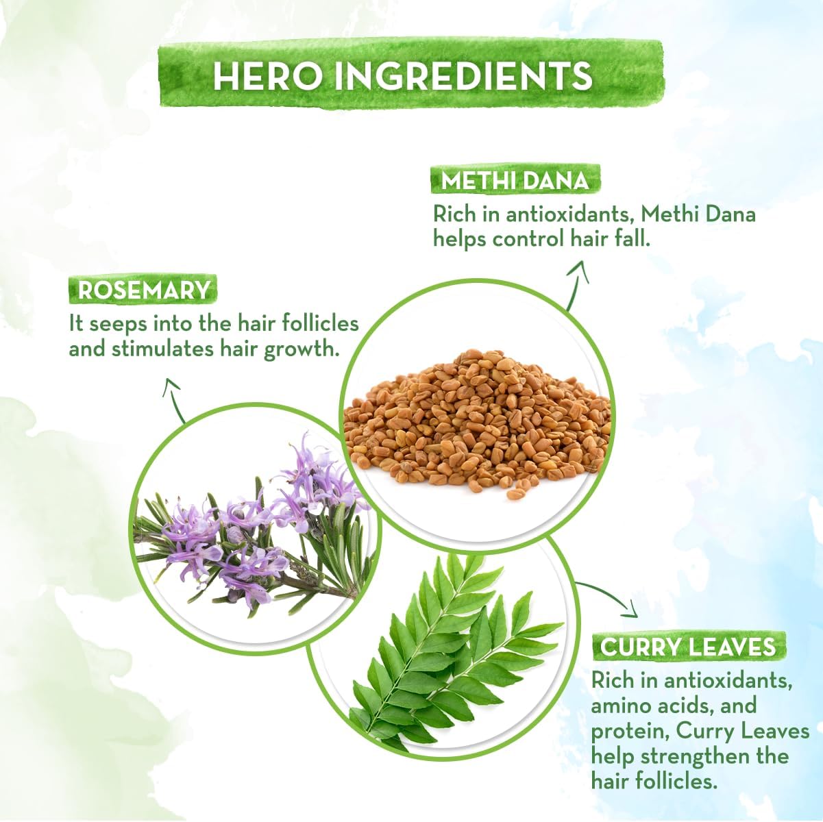 Mamaearth Rosemary Hair Growth Oil with Rosemary & Methi Dana for Promoting Hair Growth | Controls Hair Fall | Strengthens Hair | Stimulates New Hair Growth | Healthy Nourished Hair | 200 ml