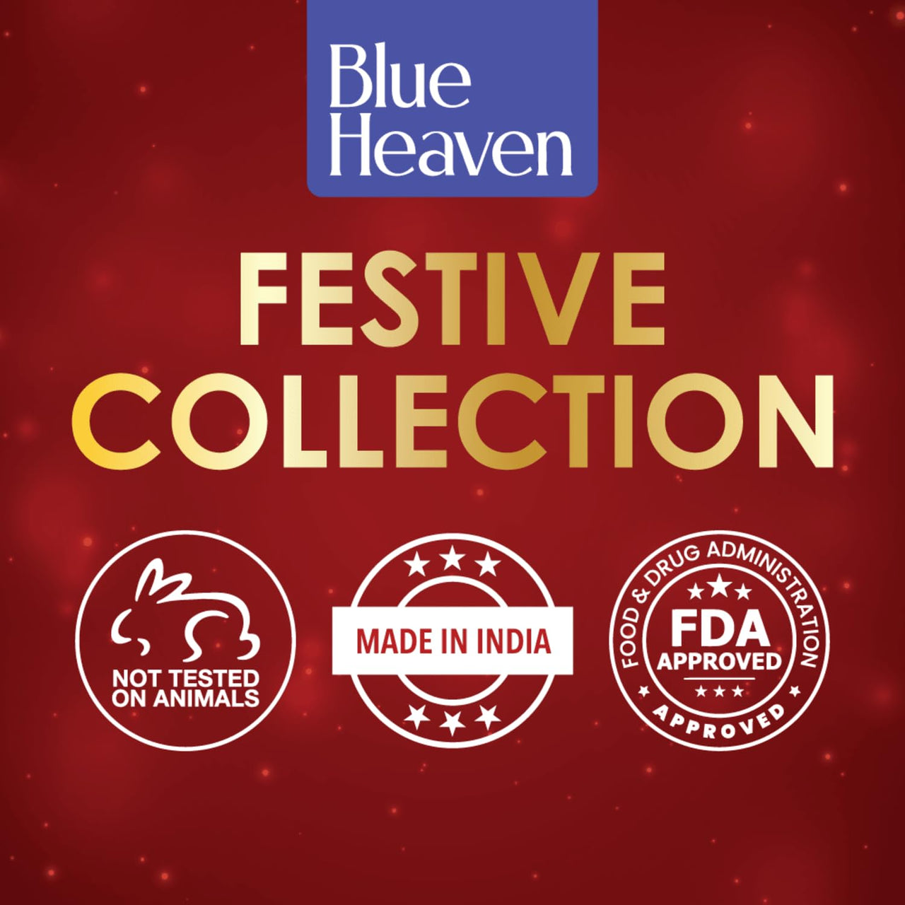 Blue Heaven 2-In-1 Festive Compact Powder For Women Infused With Vitamin E |All Skin Pearl & Matte Finish | SPF Protection | 8-Hour Oil Control | Face Powder For Glowing Skin|Cream| 18Gm