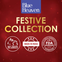Blue Heaven 2-In-1 Festive Compact Powder For Women Infused With Vitamin E | All Skin Pearl & Matte Finish | SPF Protection | 8-Hour Oil Control | Face Powder For Glowing Skin|Honey| 18Gm