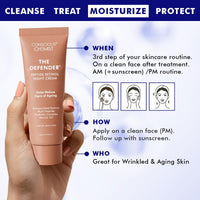 Conscious Chemist® 0.2% Retinol Moisturizer Cream | 20g | Pro-Collagen Night Cream, For Men & Women, Multi peptide Anti aging Face cream, Reduces Fine lines, Neck lines & Wrinkles, All Skin Types - The Defender