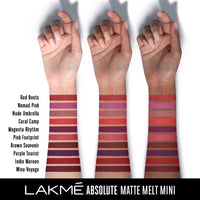 Lakmé Forever Matte Lipstick, Made With French Rose Oil Extracts, Red Wine, 4.5G