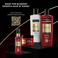 TRESemme Keratin Smooth+ Shampoo 180ml With Keratin Protein and Argan Oil | Salon-Like Smooth Hair | Up To 72H Frizz Control