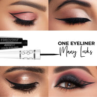 Daily Life Forever52 Long Lasting Waterproof Miracle Liquid Eyeliner, Long Lasting Waterproof Liner with Brush for Even Strokes - Smudge Proof Eye Makeup (Black) -ARG001