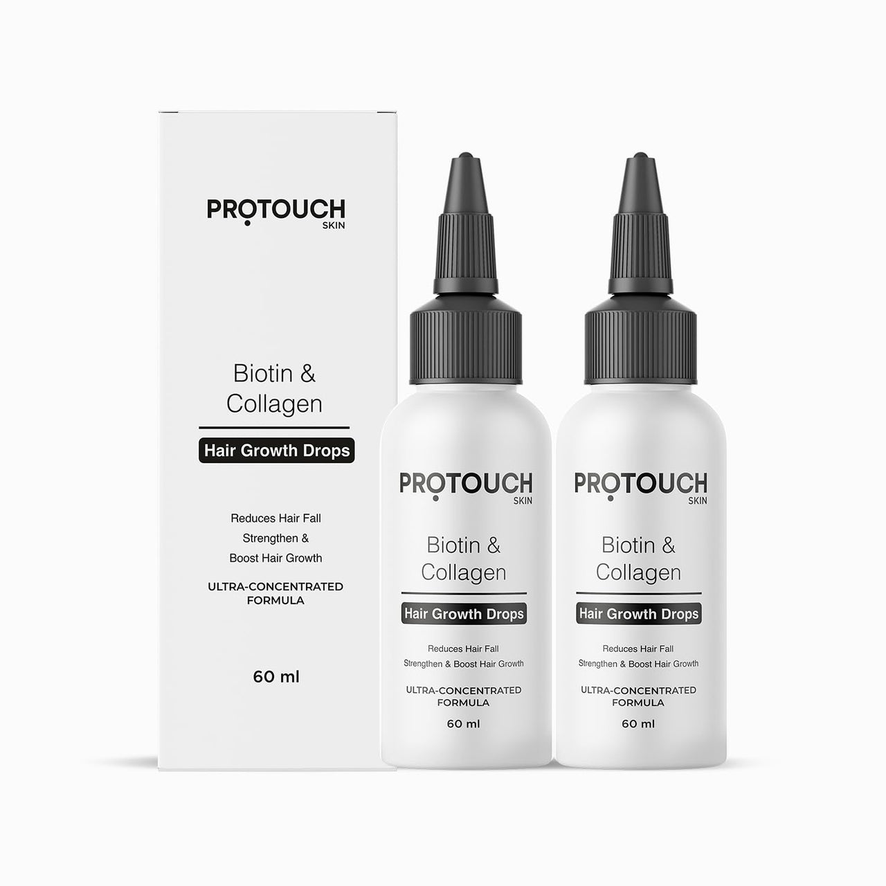 PROTOUCH Advanced Biotin&Collagen Hair Growth Serum With Redensyl,Anagain,Procapil,And Onion Extract For Men&Women - Promotes Hair Growth,Controls Hair Fall - All Hair Types (Pack Of 2)