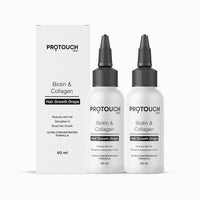 PROTOUCH Advanced Biotin&Collagen Hair Growth Serum With Redensyl,Anagain,Procapil,And Onion Extract For Men&Women - Promotes Hair Growth,Controls Hair Fall - All Hair Types (Pack Of 2)