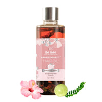 Nat Habit Cold Pressed 100% Pure Castor (Arandi) Oil for Skin & Hair - 200ml and Nat Habit Hibiscus Amla Summer Hair Oil For Men & Women - 100ml