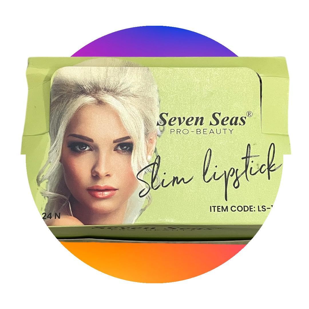 Seven Seas Pro-Beauty Matte Lipstick Set, 24 Pieces, Smudge-Proof and Long-Lasting, Transfer-Proof Formula