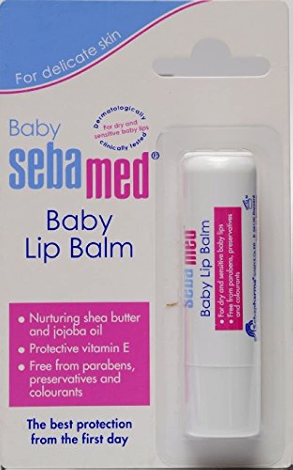 Baby Sebamed Lip Balm|Soft Baby Lips|With Shea butter, Jojoba Oil & Beeswax|4.8 gm
