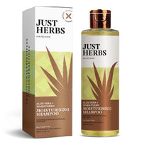 Just Herbs Ayurvedic Silky Strength Anti Dandruff & Hairfall Shampoo For Men & Women - Suitable For Dry Hair Scalp, Sulphate & Paraben Free 200 Ml