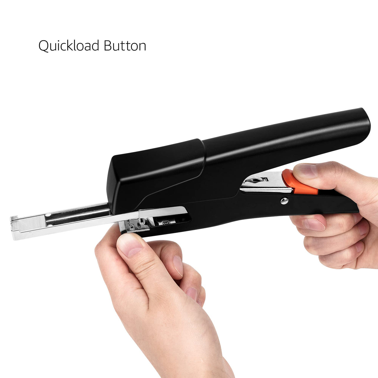 Basics Effortless Hand Held Plier Stapler, 25 Sheet Capacity, Black