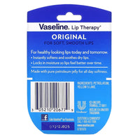 Vaseline Original Lip Therapy Lip Balm For Soft, Smooth Lips 7G (Product Of Usa), White