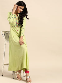 Rapsodia Women's  Rayon Anarkali Kurta