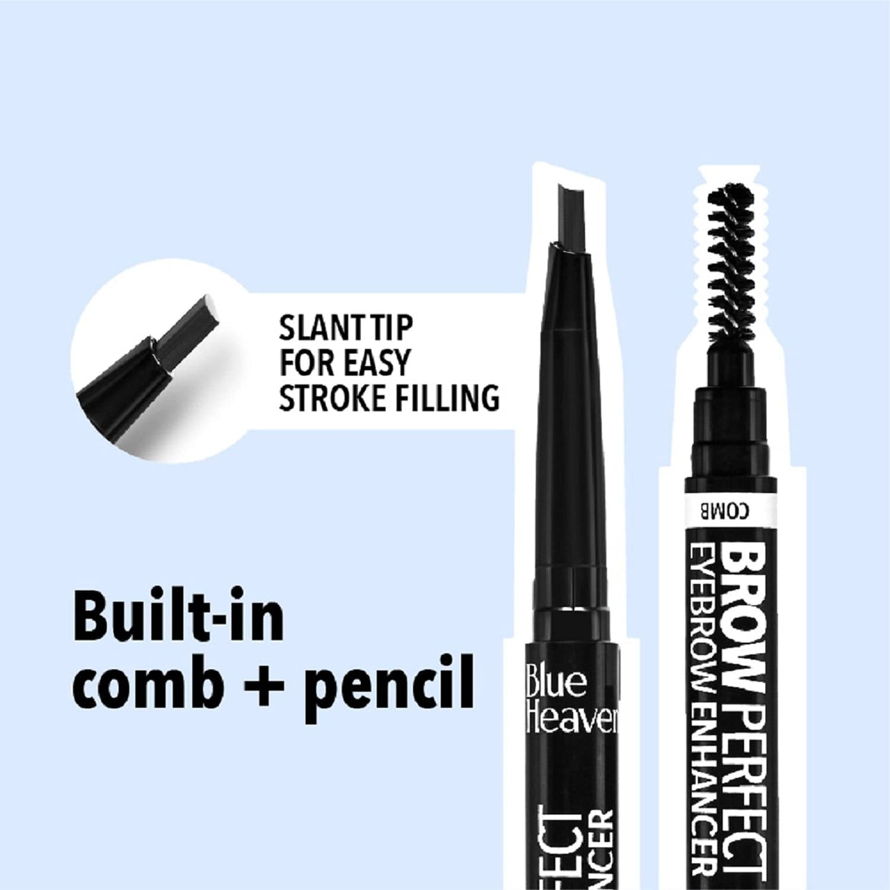 Blue Heaven Brow Perfect Eyebrow Pencil Enhancer, Honey Brown, 0.30gm (Pack of 2)