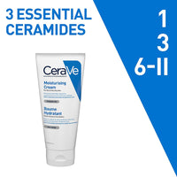 CeraVe Moisturizing Cream For Dry To Very Dry Skin (177ml) - Formulated with 3 Essential Ceramides And Hyaluronic Acid | Non-Comedogenic Moisturizer For Face and Body