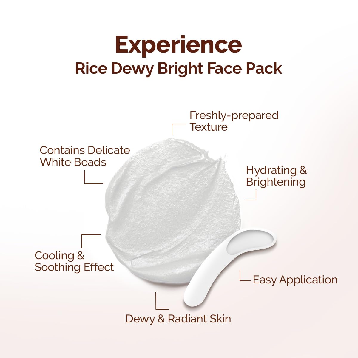 Mamaearth Rice Dewy Bright Face Pack with Rice Water & Niacinamide For Glass Skin 200g | DIY-like Texture | Gives Glass-Like Glow |Instant Brightness | Gel Cream Face Mask |Free From Harmful Chemicals