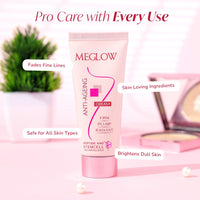 Meglow Anti Ageing Cream 30 gm Combo Pack of 2 with Pure Radiance|High Potency Peptides Firming Helps Hydrating, Toning, Brightens and Rejuvenating Dull Skin