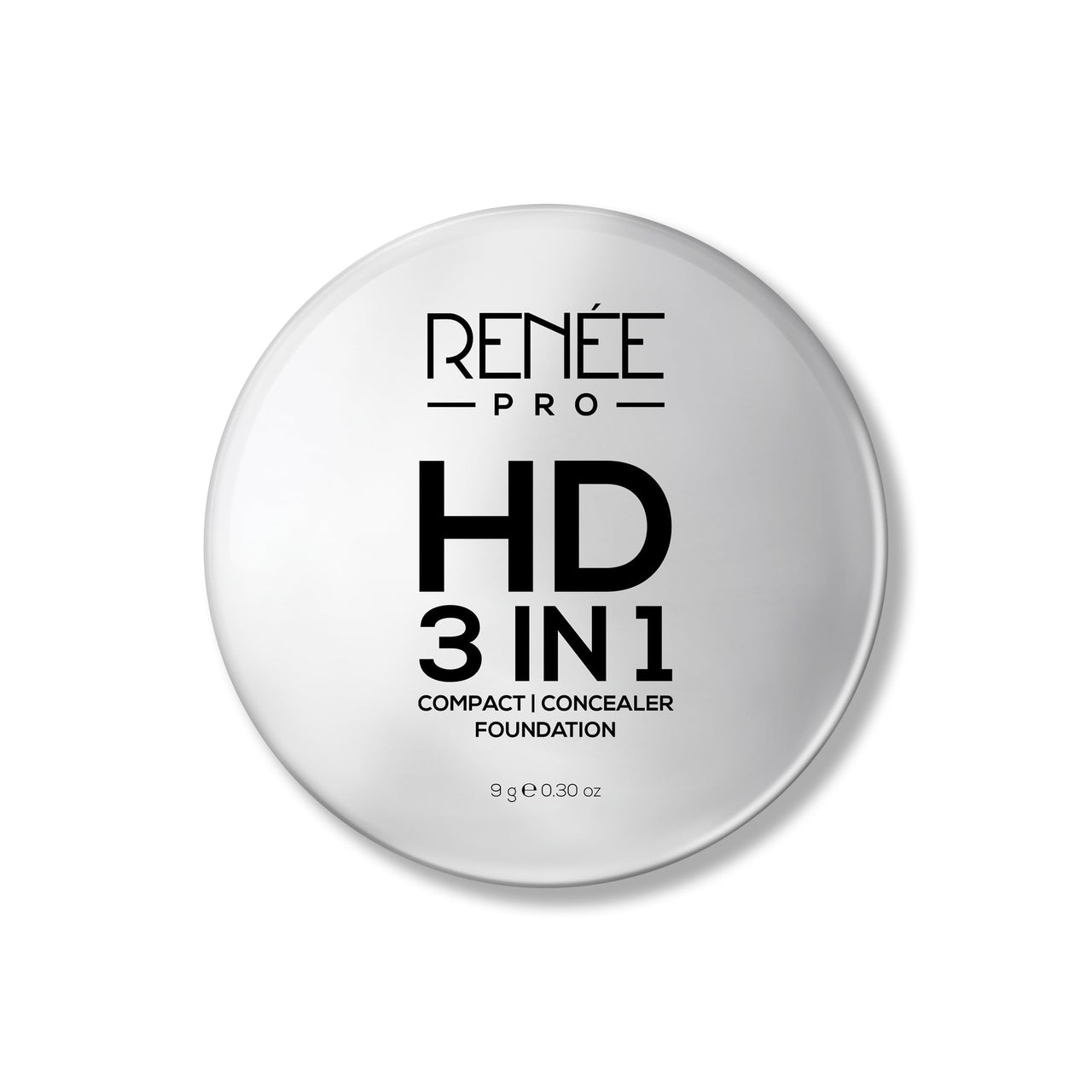 RENEE Pro Hd 3-In-1 Compact-Miel,Works As Compact Powder,Concealer&Foundation For All Skin Types,Spf 20,Matte Finish,High Coverage,Ultralight&Silky Smooth Finish With Vitamin E,C&Aloe Vera,9 Gm,Beige
