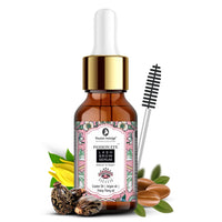 Passion Indulge Eye Lash Brow Serum for Eyebrow and Eyelashes with Castor, Argan, Ylang Ylang and Lavender Oil - 10ml | Growth of Eyebrow and Eyelashes | Maintain the Thickness, White, 50 g