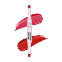 Shryoan 2-in-1 Twin-Tastic Lipstick | Soft Lip| Matte| Crayon | Long Lasting, Waterproof |Highly Pigmented Lipstick | Pack of 1 (Cherry Red)