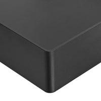 Basics Rectangular Plastic Desk Organizer, letter size Tray, Black, 2-Pack Letter Tray