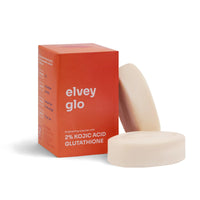 Elvey Essentials Glo Soap with 2% Kojic Acid (Pack of 2) | Glutathione & Arbutin for Skin Brightening, Tan Removal & Glow | 75 Gm/Soap