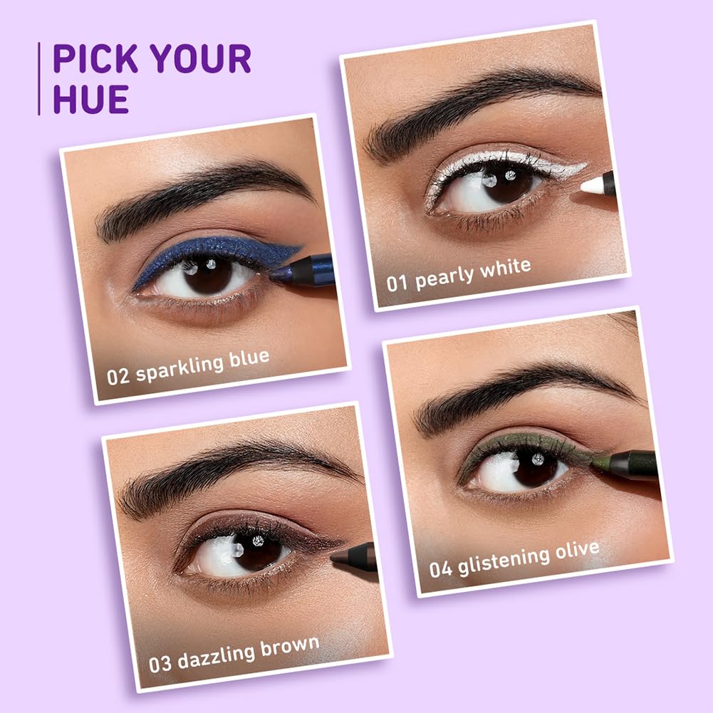 Plum Naturstudio Glitzy Gel Shimmery Eyeliner - 03 Dazzling Brown