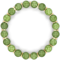 [Healing Trust] Green Jade Bracelet for Men Women Entrepreneur Business Luck, MONEY ATTRACTION Chakra Bracelets for Women, Bead Bracelets for Women, Maximum Money Wealth Abundance Bracelet, Prosperity Good Luck Feng Shui, Jade Bracelet Goals Manifestat...