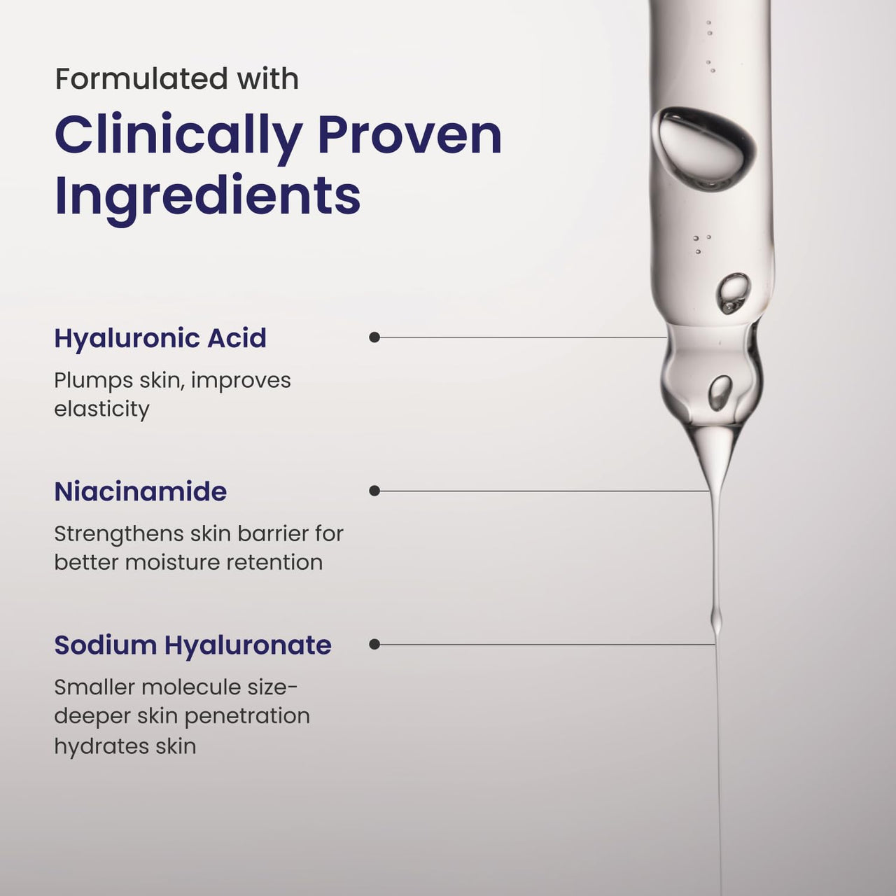 Re'equil Daily Hydration Serum with Niacinamide, Sodium Hyaluronate, and Hyaluronic Acid | Enhances Skin Hydration | Improves Skin Texture | Reduces Fine Lines & Wrinkles | 25 ml