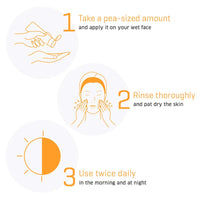 Dermafique Vitality Flash Facial Cleanser – 100ml, Orange Zest Extract Removes Sebum (Oil), Face Wash with Micro Pearls Exfoliator | Soap, Paraben & Alcohol Free | Dermatologist Tested