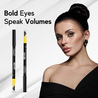 recode Turning Heads Crayon Gel Matte Eyeliner Pencil Cum Kajal Pencil Comes With Smudger On Other Side, Longlasting, Water-Proof & Smudge-Proof Formula, Black, 1.2Gm