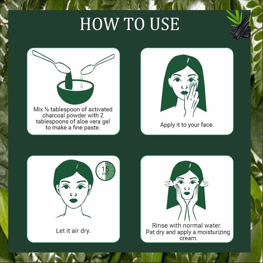 INDUS VALLEY Bio Organic Combo Set of Charcoal Powder, Sandalwood Face Pack Powder and Multani Mitti Powder | Healing Clay | Bentonite clay - for Glowing Skin (100+200+200=500g)