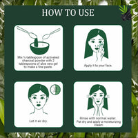 INDUS VALLEY Bio Organic Combo Set of Charcoal Powder, Sandalwood Face Pack Powder and Multani Mitti Powder | Healing Clay | Bentonite clay - for Glowing Skin (100+200+200=500g)