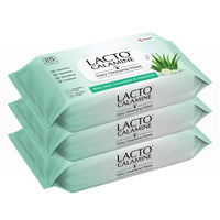Lacto Calamine Daily Face Cleansing Wipes with Aloe Vera, Cucumber & Vitamin E, White, Pack of 3, 75 Count & Calamine Oil Control Face Wipes, White, 60 Count, Pack of 2