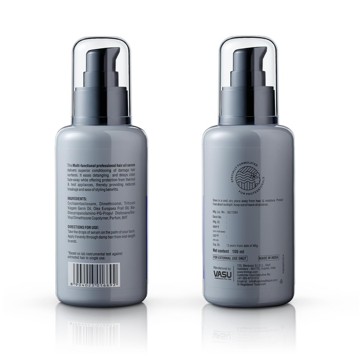 Trichup Pro Damage Repair Hair Oil Serum for Dry & Frizzy Hair 100 ml, Instant Smoothing, Control Breakage, Damage Protection, Reduce Split Ends & Scalp Irritation, Reduce Dryness, Nourishment, Unisex