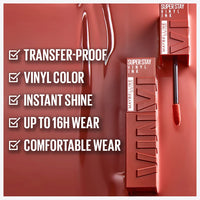 Maybelline Superstay Vinyl Ink Liquid Glossy Lipstick, High Shine That Lasts For 16 Hrs, Enriched With Vitamin E & Aloe, Shade Coy And Irresistible, 4.2G Each (Combo Pack)