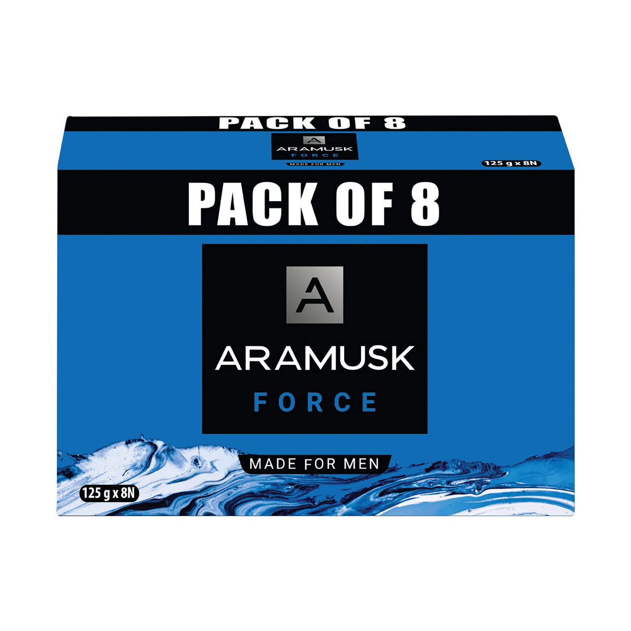 Aramusk Musk Soap, 125g(Pack of 8) & Aramusk Force Soap, 125g(Pack of 8)