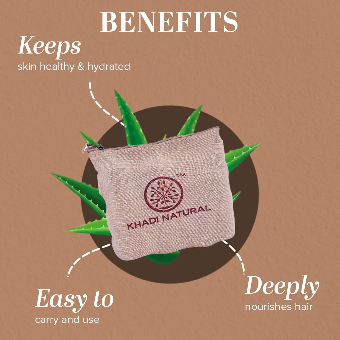 Khadi Natural Herbal Natural Travel Kit - All in one Travel kit Includes Shampoo, Conditioner, Body wash, Soap, Moisturiser (Set of 6 + Jute Bag)| 150g + 120ml