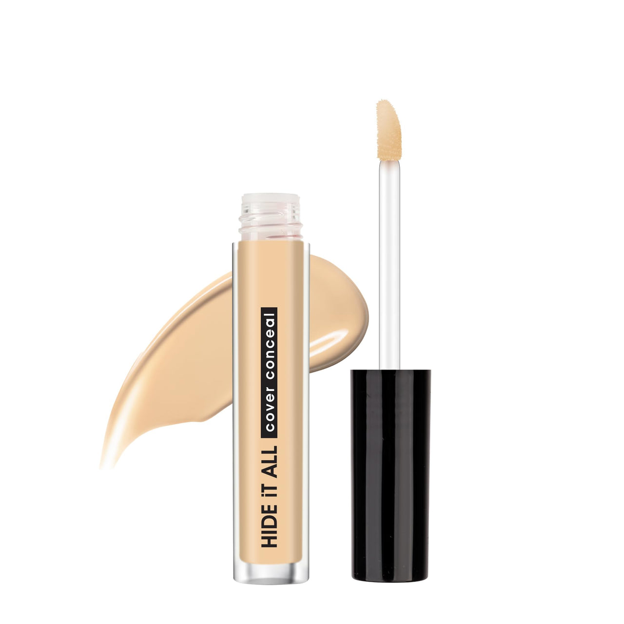 Hilary Rhoda Hide It All Cover Conceal | Conceals Masks, Scars & Dark Circles | High Coverage Concealer | With Shea Butter | Matte Finish | Cruelty-Free & Vegan (Fair- Shade 2, 3.7ml)