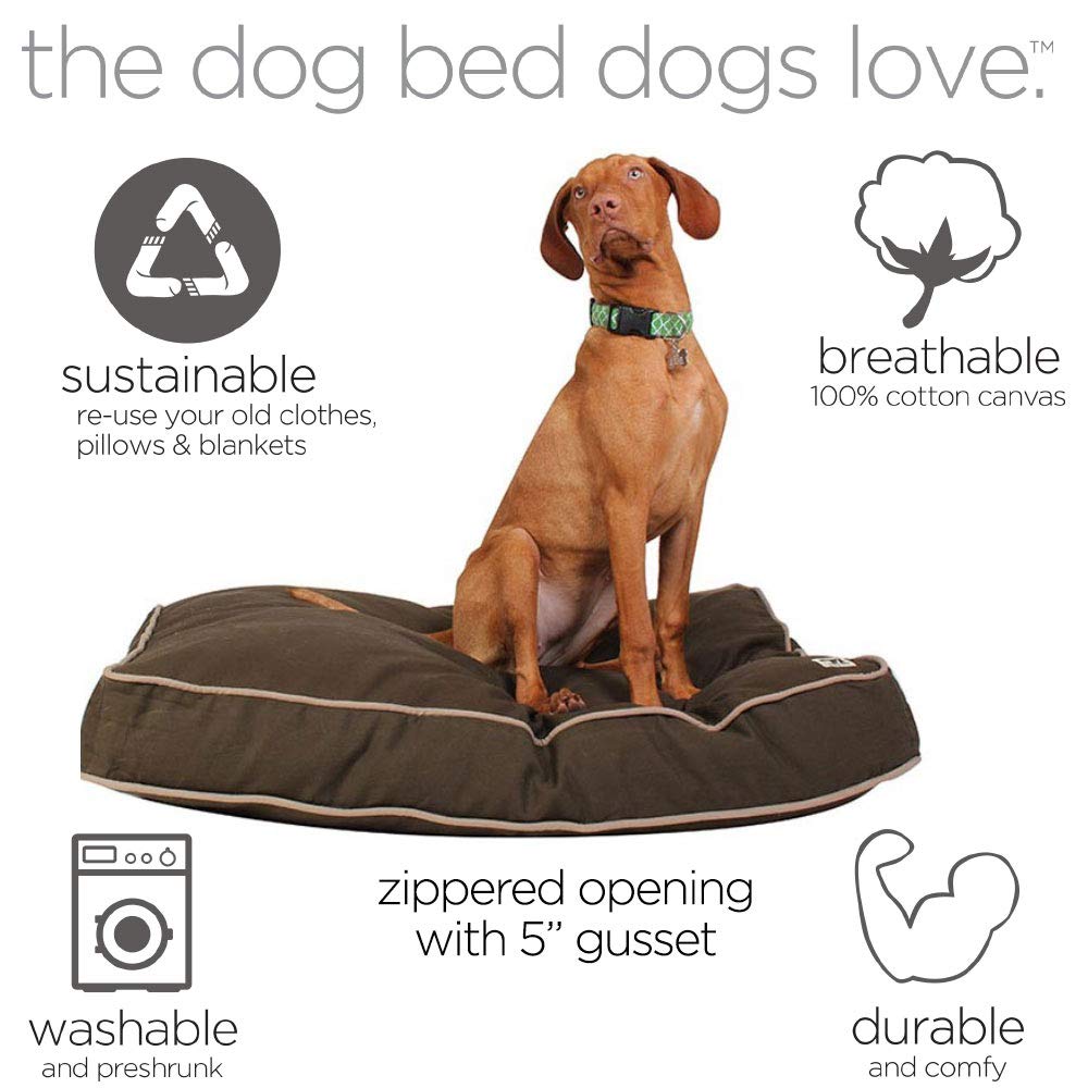 Molly Mutt Small Dog Bed Cover - Landslide Print - Measures 22"X27"X5"- 100% Cotton - Durable - Breathable - Sustainable - Machine Washable Dog Bed Cover