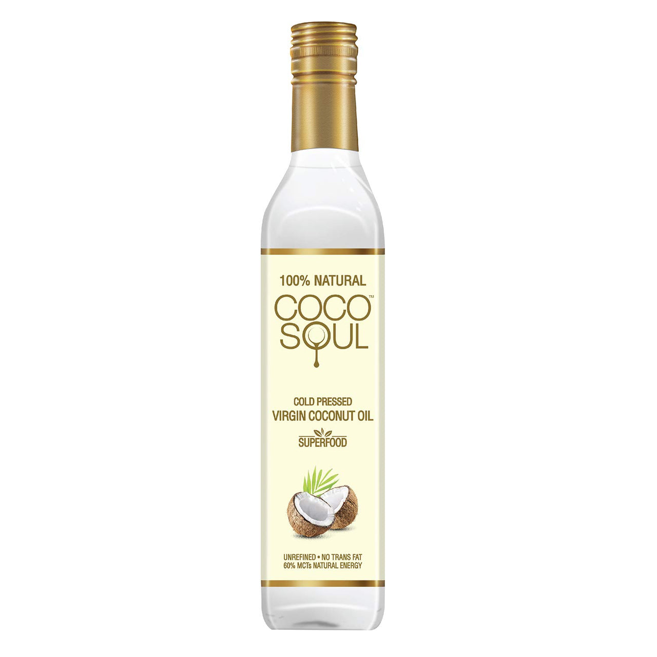 Coco Soul Cold Pressed Natural Virgin Coconut Oil, 250 ml + Coco Soul Cold Pressed Natural Virgin Coconut Oil, 500 ml