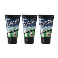 Gatsby Japan Cooling Face Wash - Oil Control, 50ml (Set of 3) | For Deep Cleansing, Contains Clay Powder, Powered With Micro Scrub Beads | Facewash for Men | Made in Indonesia