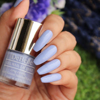 DeBelle Gel Creme Finish Nail Polish Blueberry Bliss (Light Lavender), 8 Ml - Enriched With Natural Seaweed Extract, Cruelty Free, Toxic Free