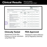 Soulflower Epsom Lavender Bath Salt for Body & Foot Spa, Calming, Relaxing, Muscle Pain Relief, Aromatherapy | Pure & Natural | Sea Salt, Lavender Essential Oil & Vitamin E, 500g (Pack of 1)